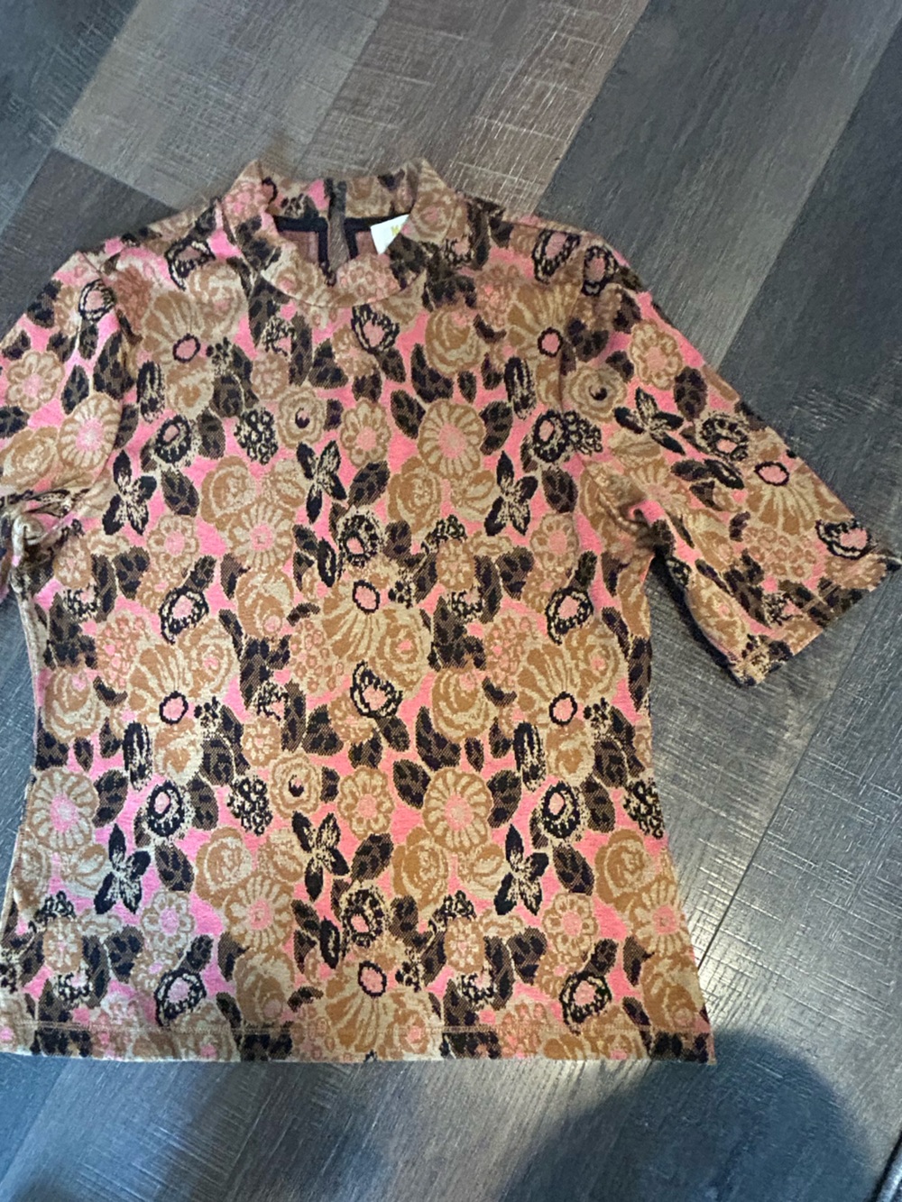 Maeve/Anthropologie Multicolor Floral Knit Top